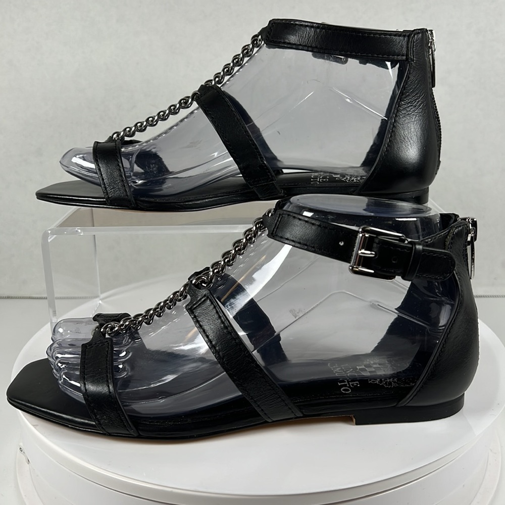 Size 6 Vince Camuto Gladiator Black Sandals w/Hardware - Sereny - Picture 5 of 13